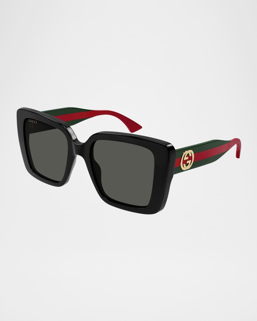 Recycled Acetate Rectangle Sunglasses