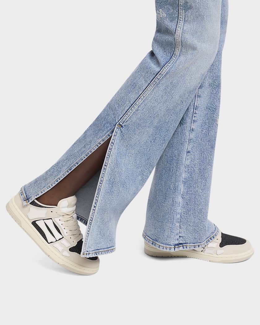 Pacific Bones Mixed Leather Sneakers