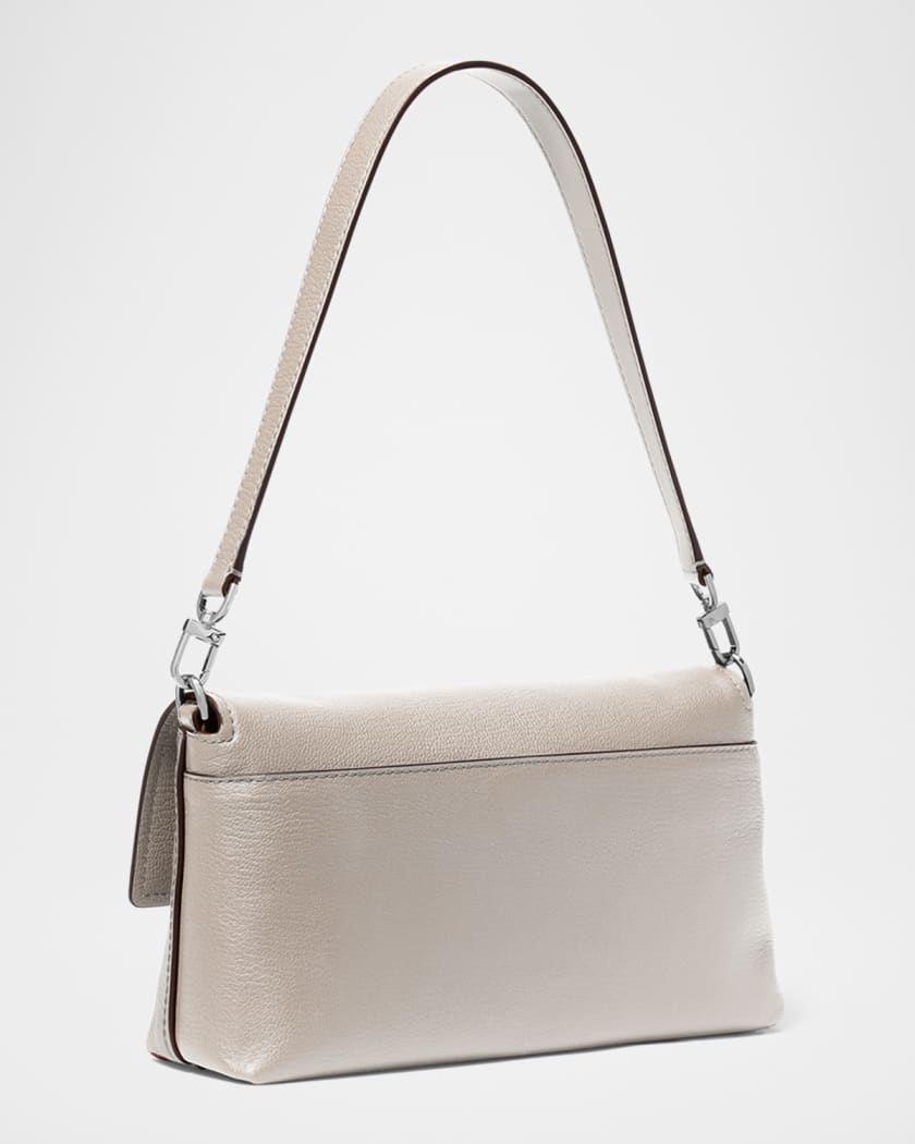 Medium Pouchette Leather Crossbody Bag