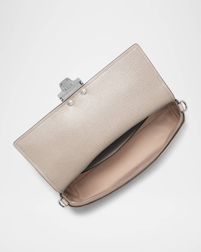 Medium Pouchette Leather Crossbody Bag