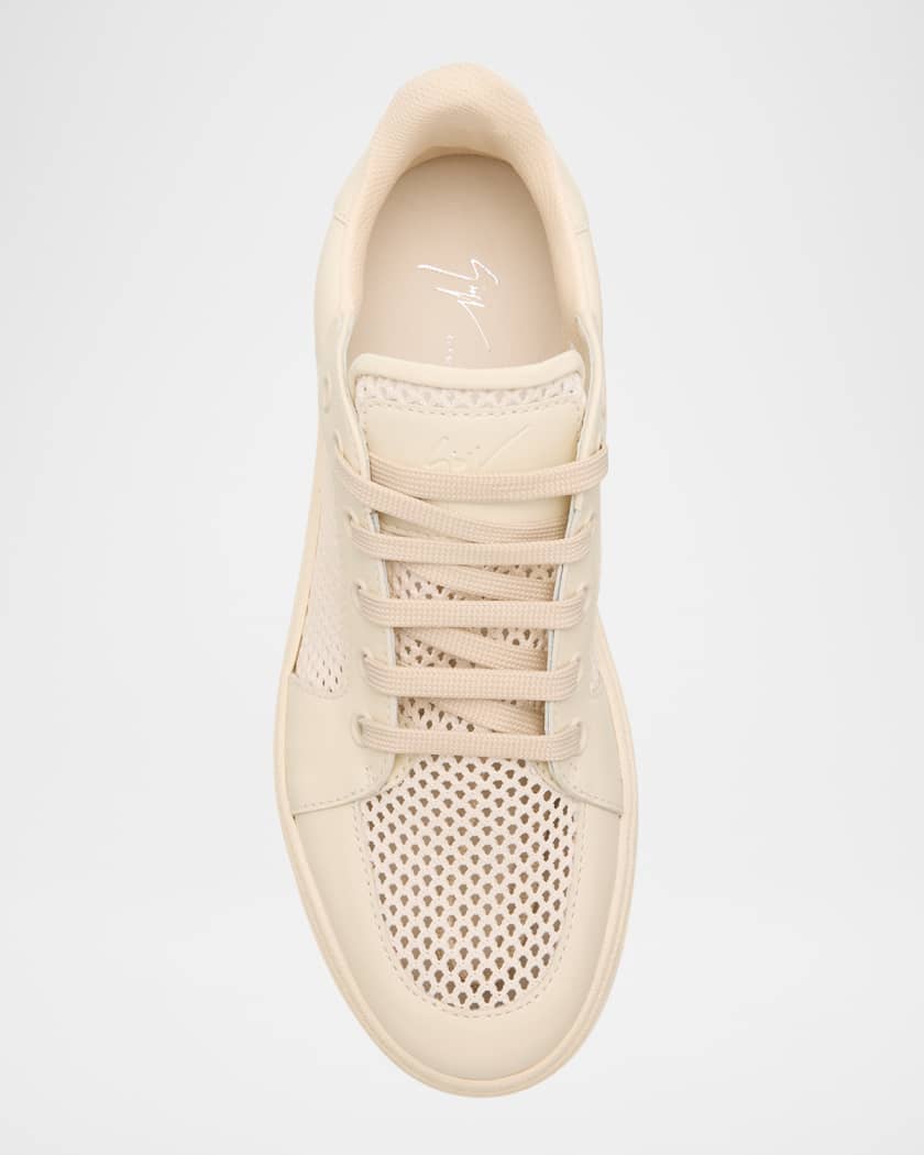 Men's Birel Leather and Mesh Low-Top Sneakers