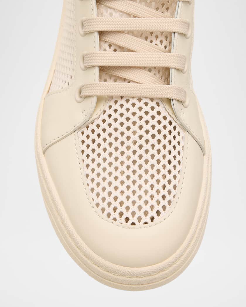 Men's Birel Leather and Mesh Low-Top Sneakers