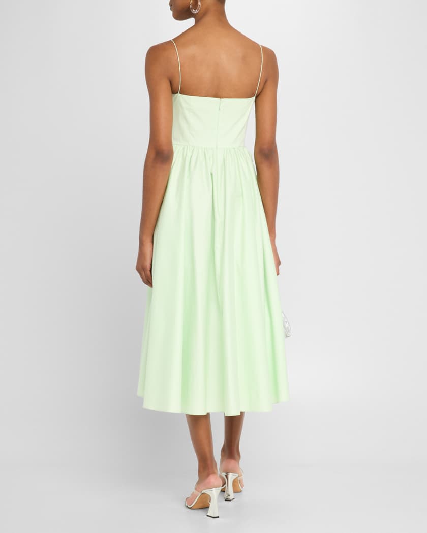 Cotton Flower Midi Dress