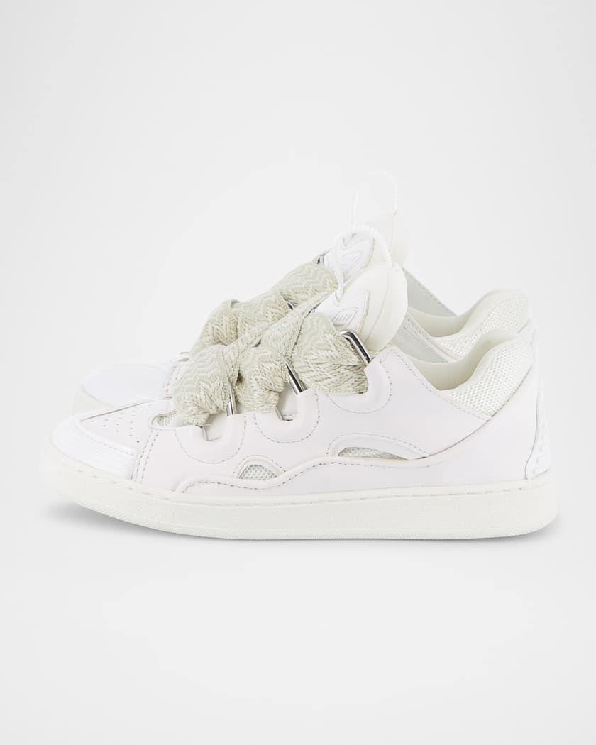 Kid's Curb Leather Trainer Sneakers