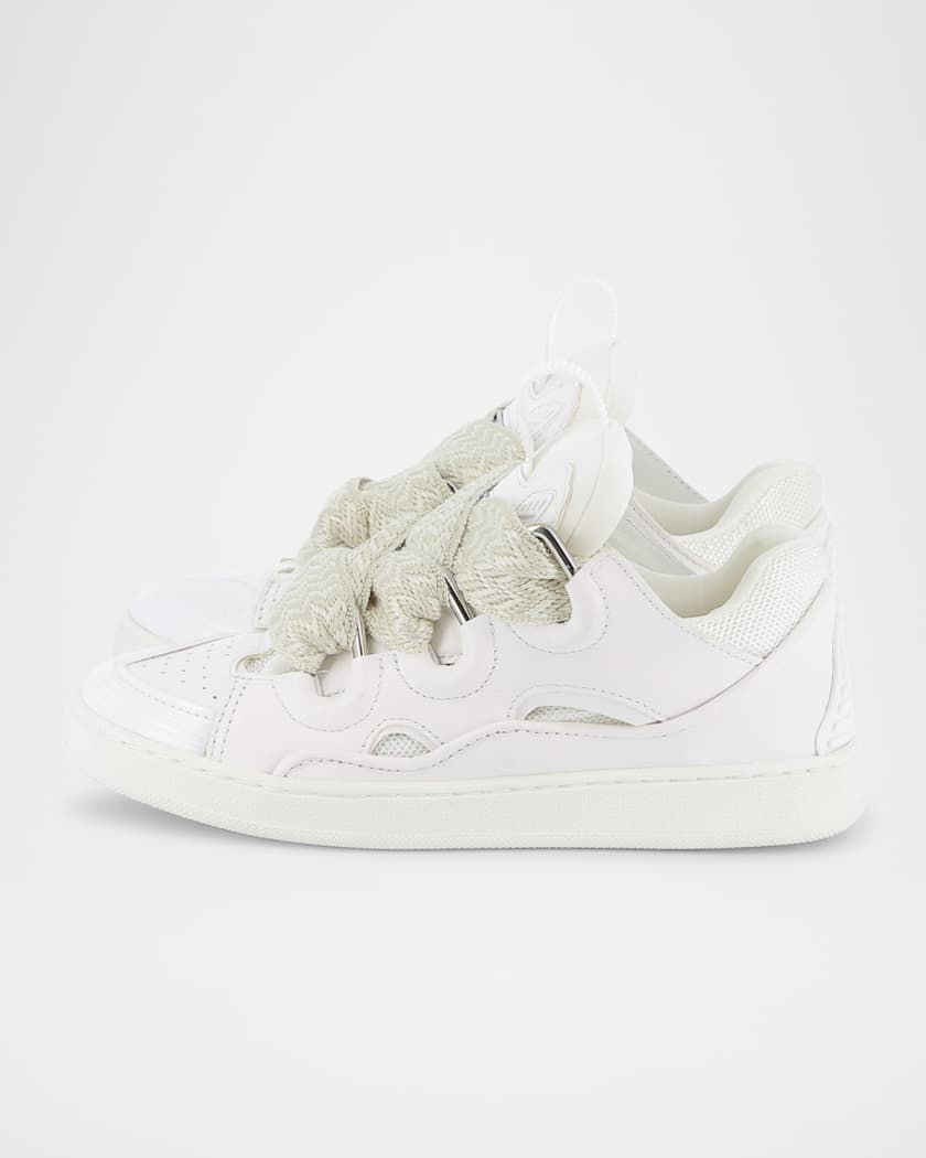 Kid's Curb Leather Trainer Sneakers