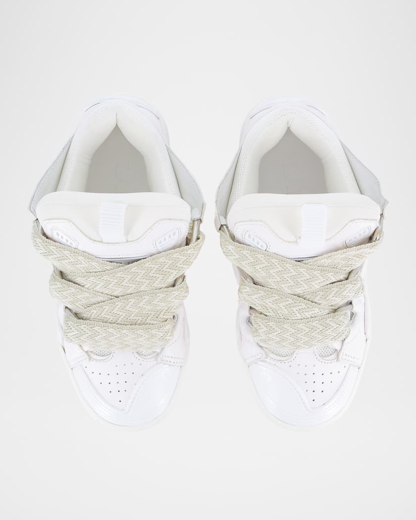 Kid's Curb Leather Trainer Sneakers