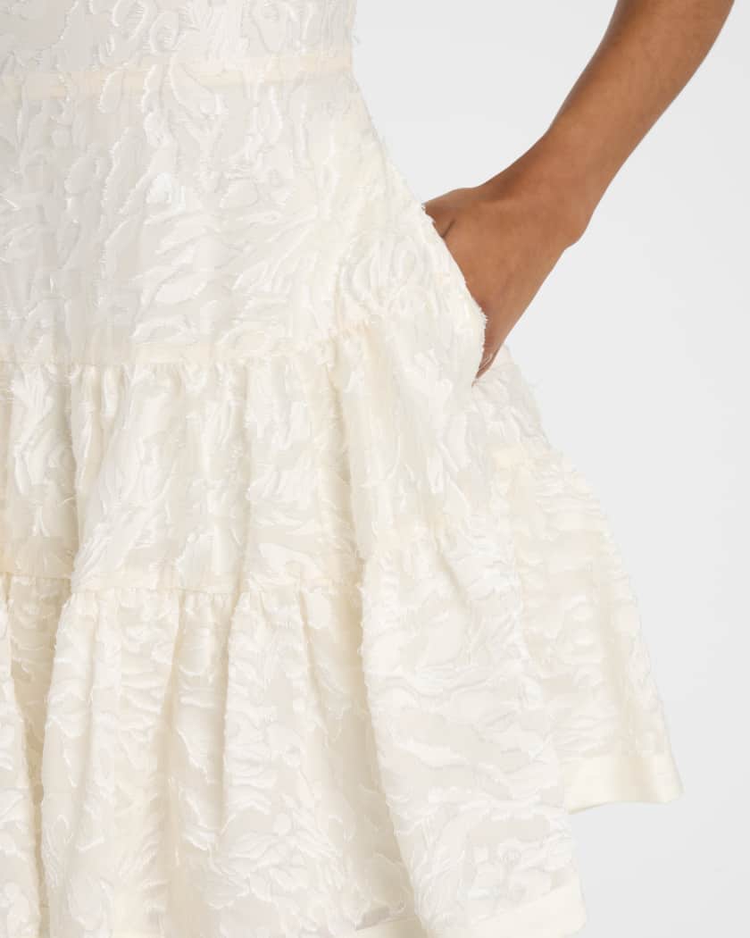 Laila Tiered Fil Coupe Mini Dress