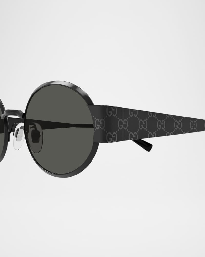 Men's GG1854SM Metal Oval Sunglasses