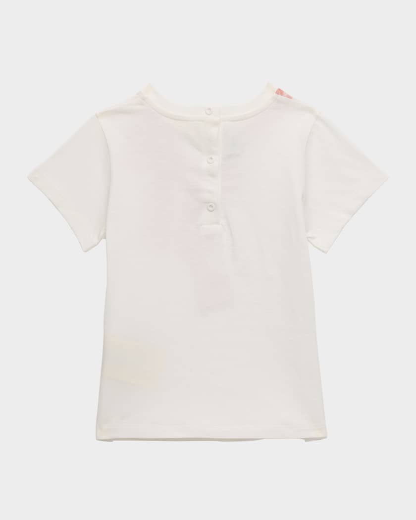 Girl's Monogram Bow Graphic T-Shirt, Size 6M-24M