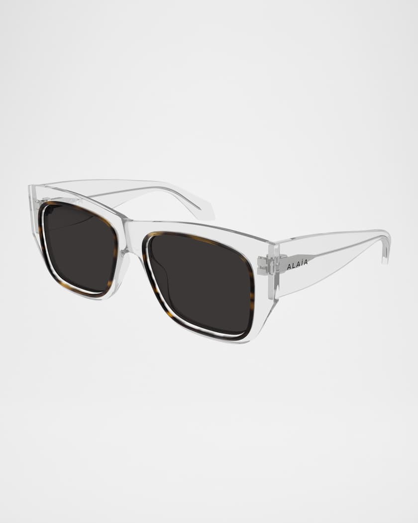 サングラス ALAIA RECTANGULAR SUNGLASSES IN ACETATE ALAIA Rectangle Acetate Sunglasses | Neiman Marcus