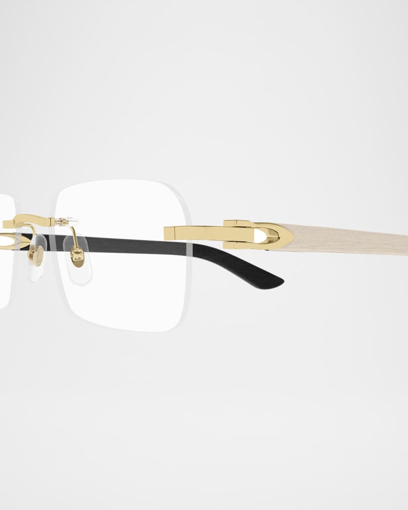 Men's CT0453OM Metal Rectangle Optical Frames