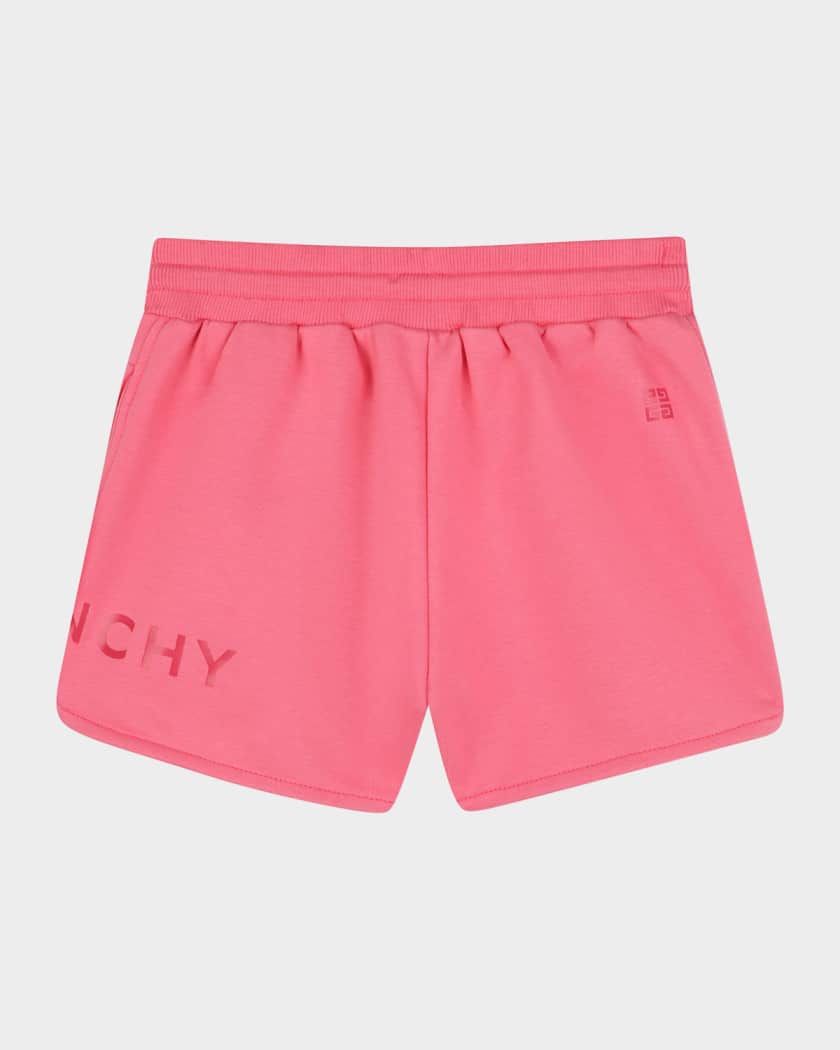 Girl's Logo-Print Fleece Shorts