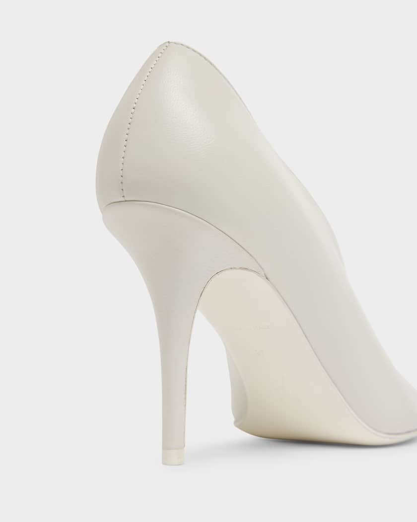 Julianne Peep-Toe Leather Pumps