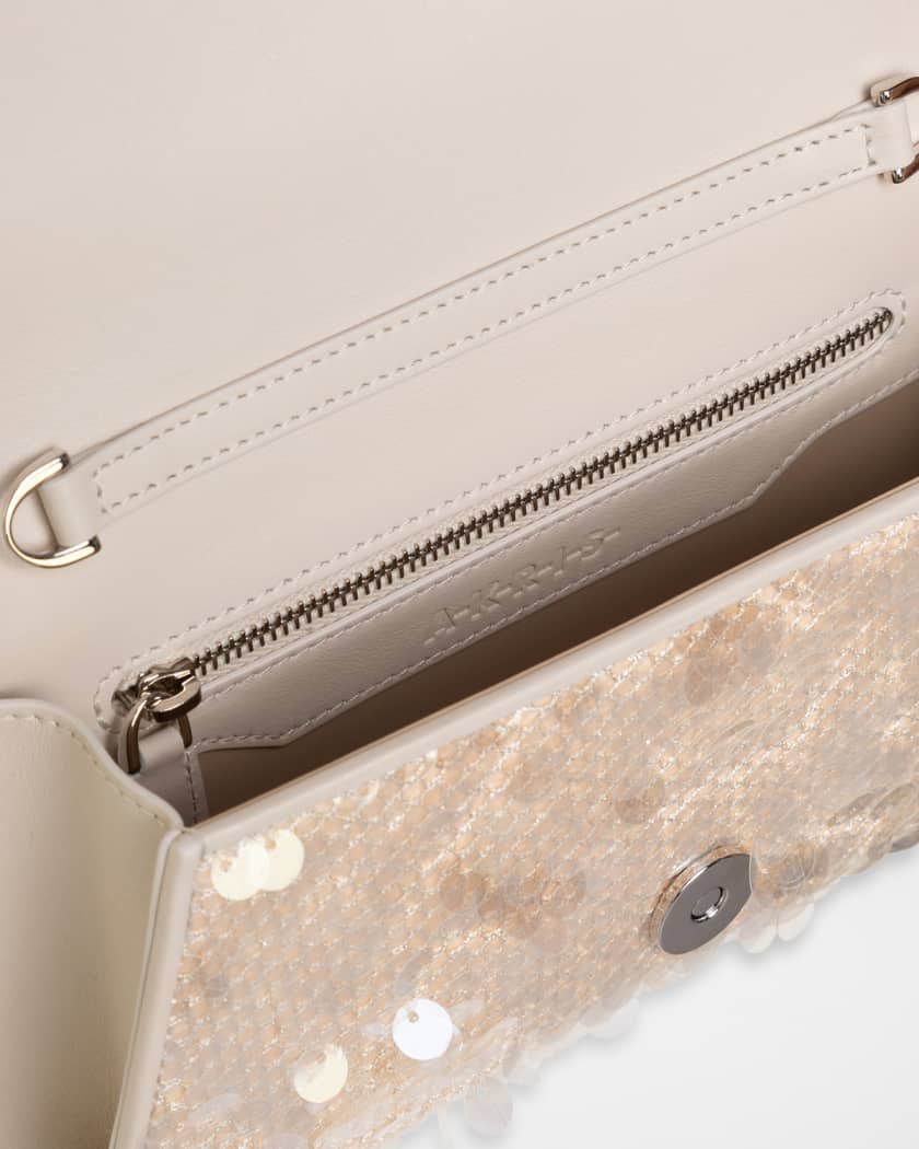 Anouk Mini Sequined Trapezoid Clutch Bag