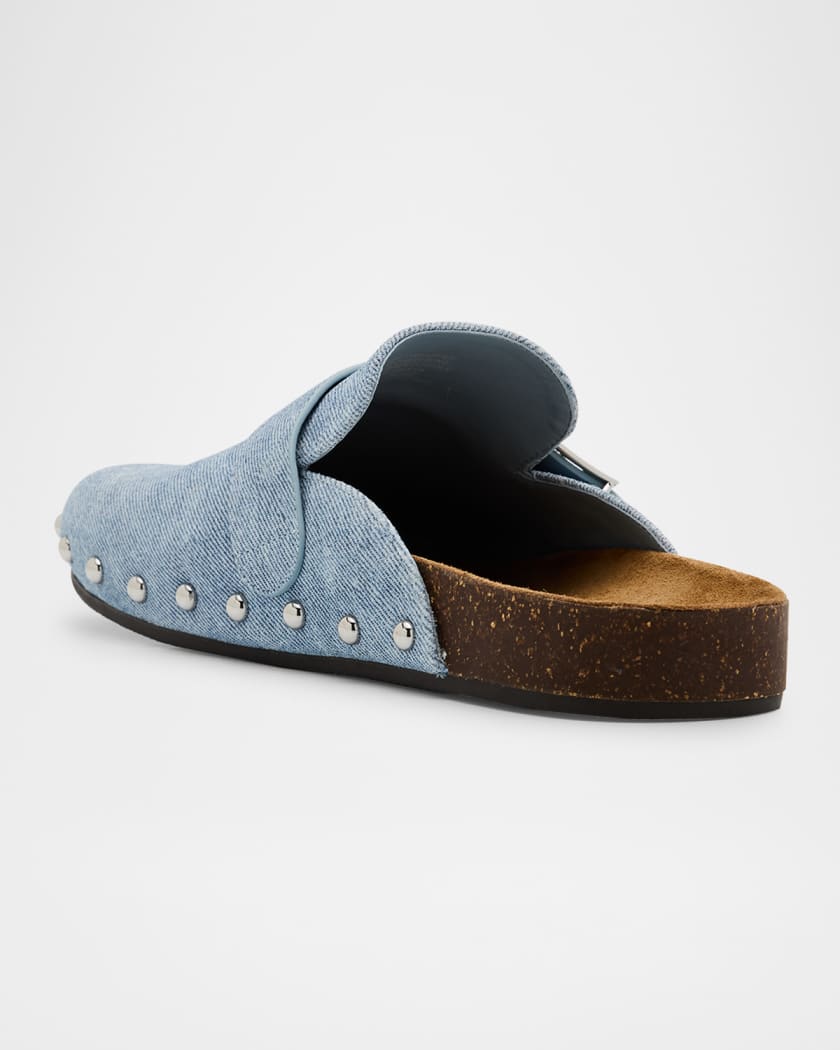 Mellow Denim Studded Mules