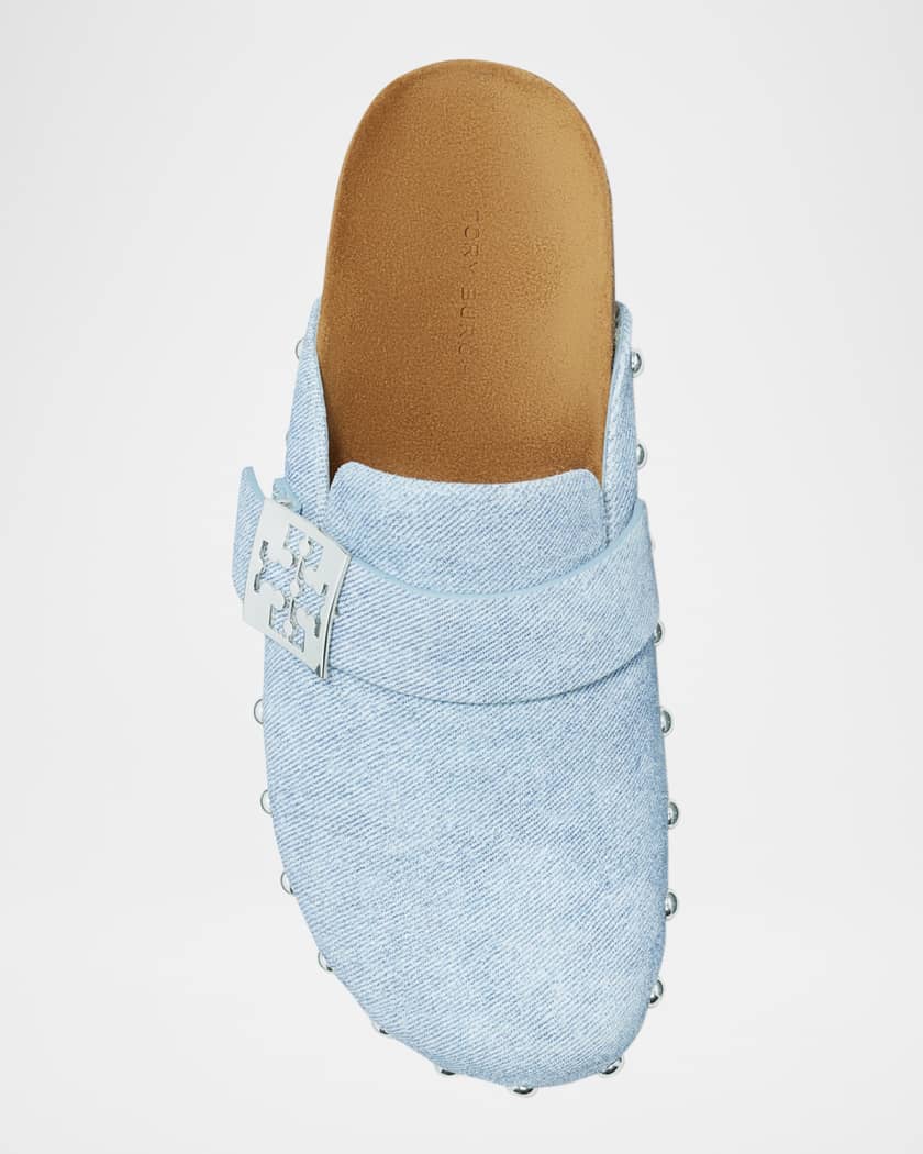 Mellow Denim Studded Mules