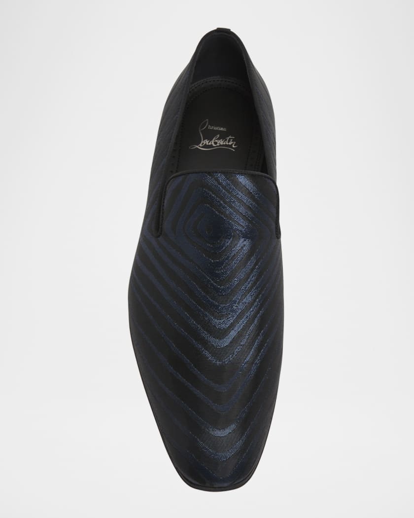 Men's Dandelion Red-Sole Jacquard Loafers
