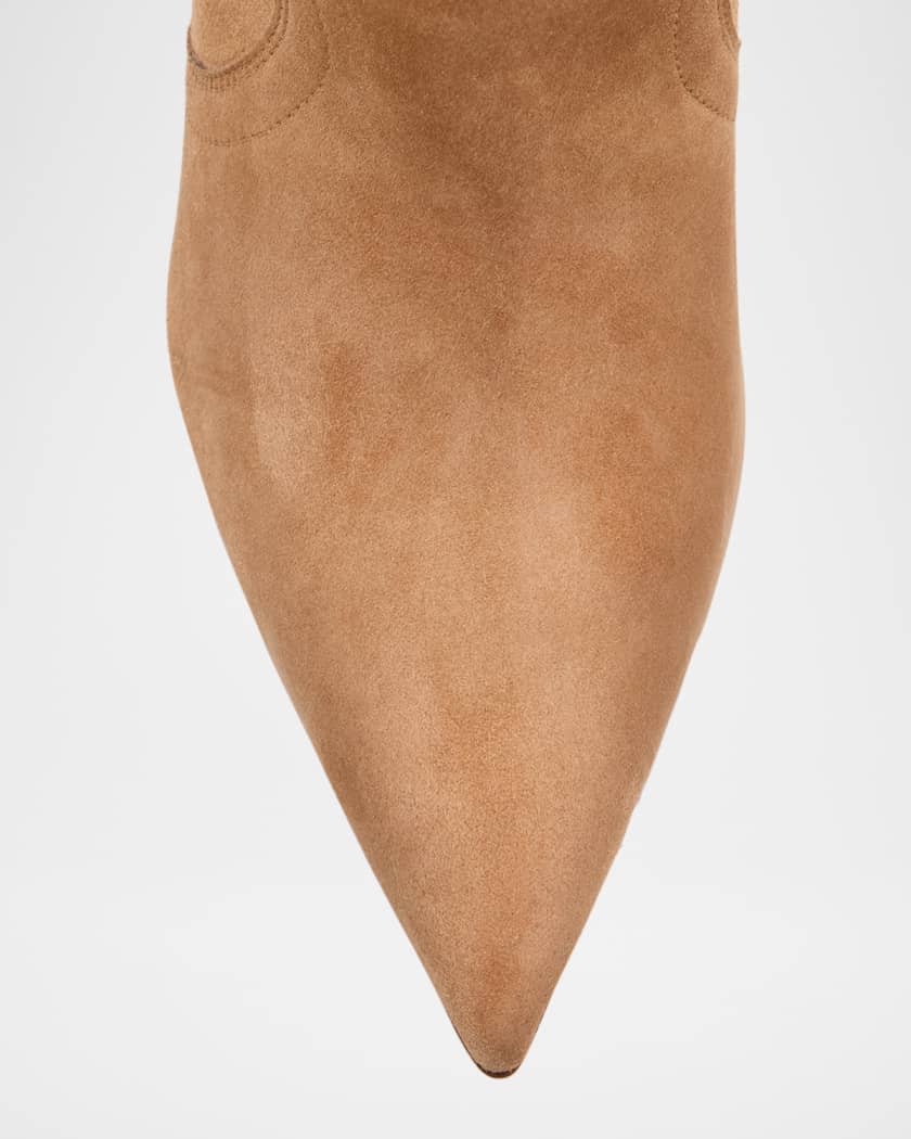 Santia Suede Red Sole Booties