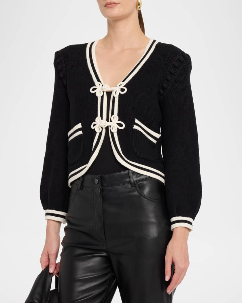 Kaito Contrast-Trim Cardigan