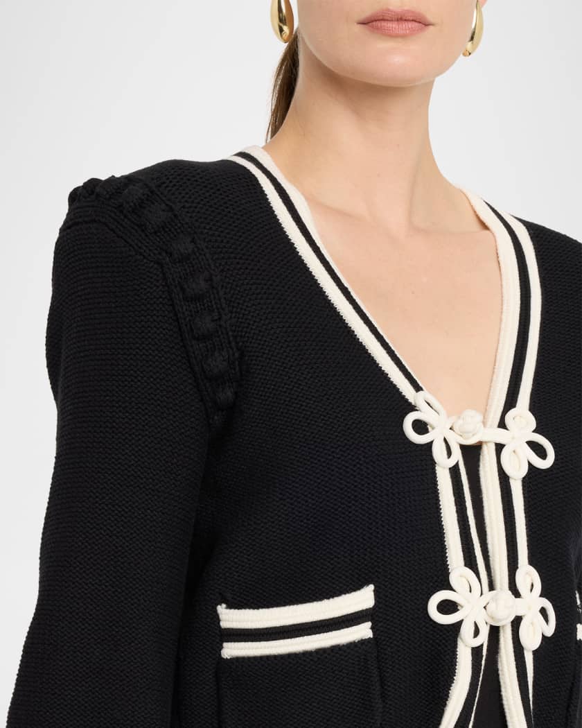 Kaito Contrast-Trim Cardigan