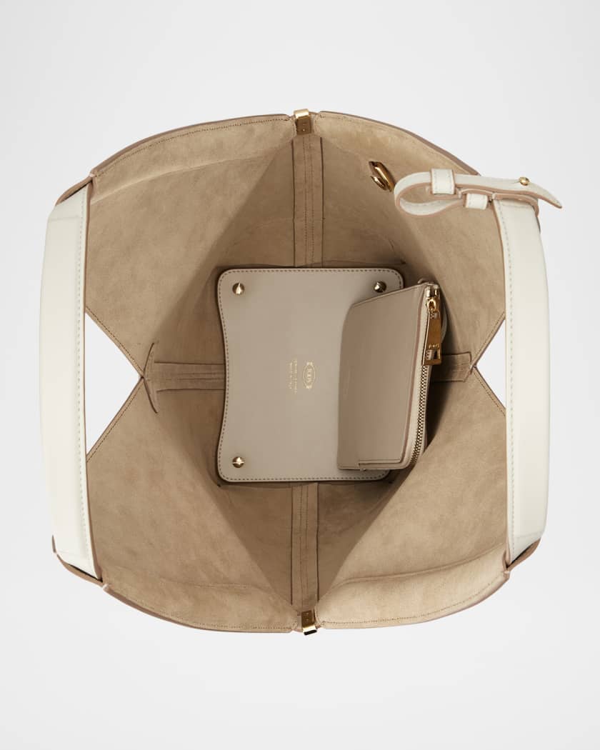 Tod's Small Calf Leather Tote Bag | Neiman Marcus