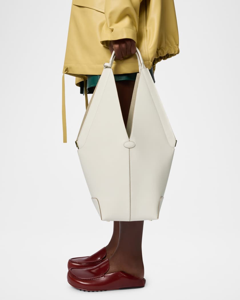 Tod's Small Calf Leather Tote Bag | Neiman Marcus