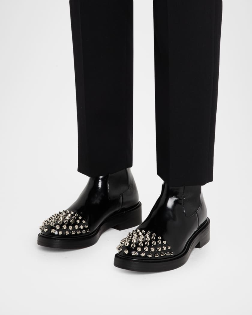 Men's Battersea Leather Chelsea Boots with Spikes