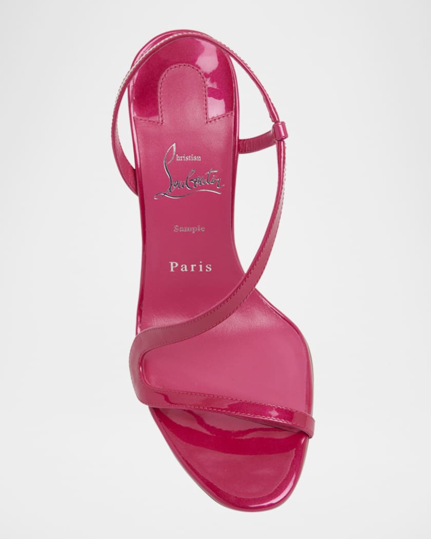 Rosa Z Patent Red Sole Sandals