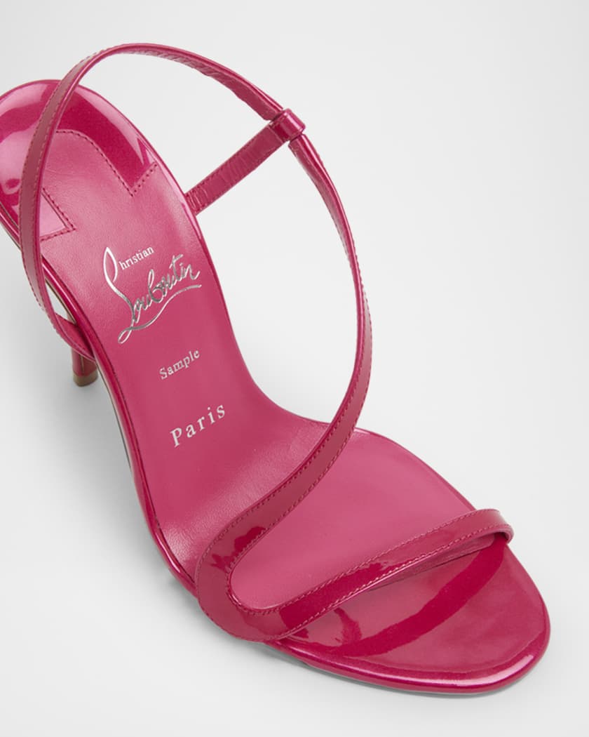 Rosa Z Patent Red Sole Sandals