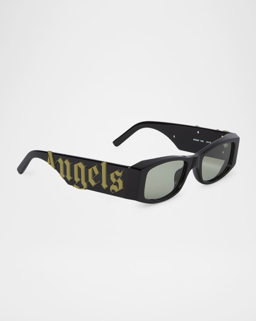 Angel Cat-Eye Embossed Logo Sunglasses