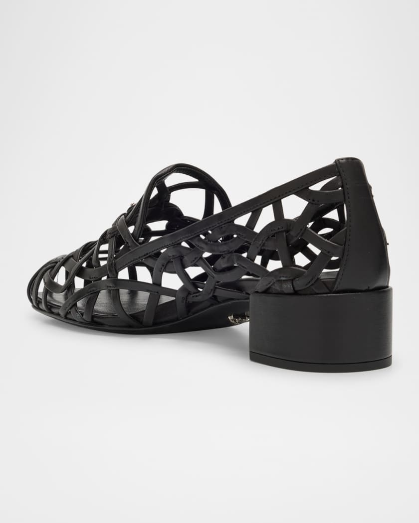 Modellerie Napa Leather Cutout Pumps