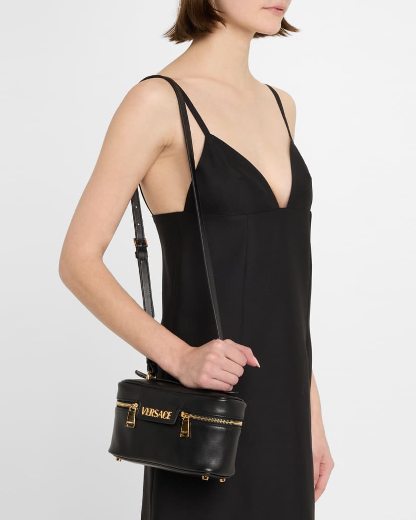 Zip Lamb Leather Shoulder Bag