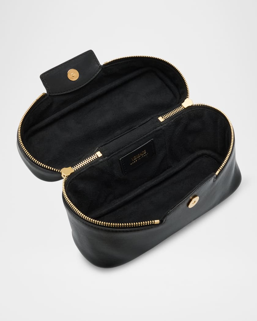 Zip Lamb Leather Shoulder Bag