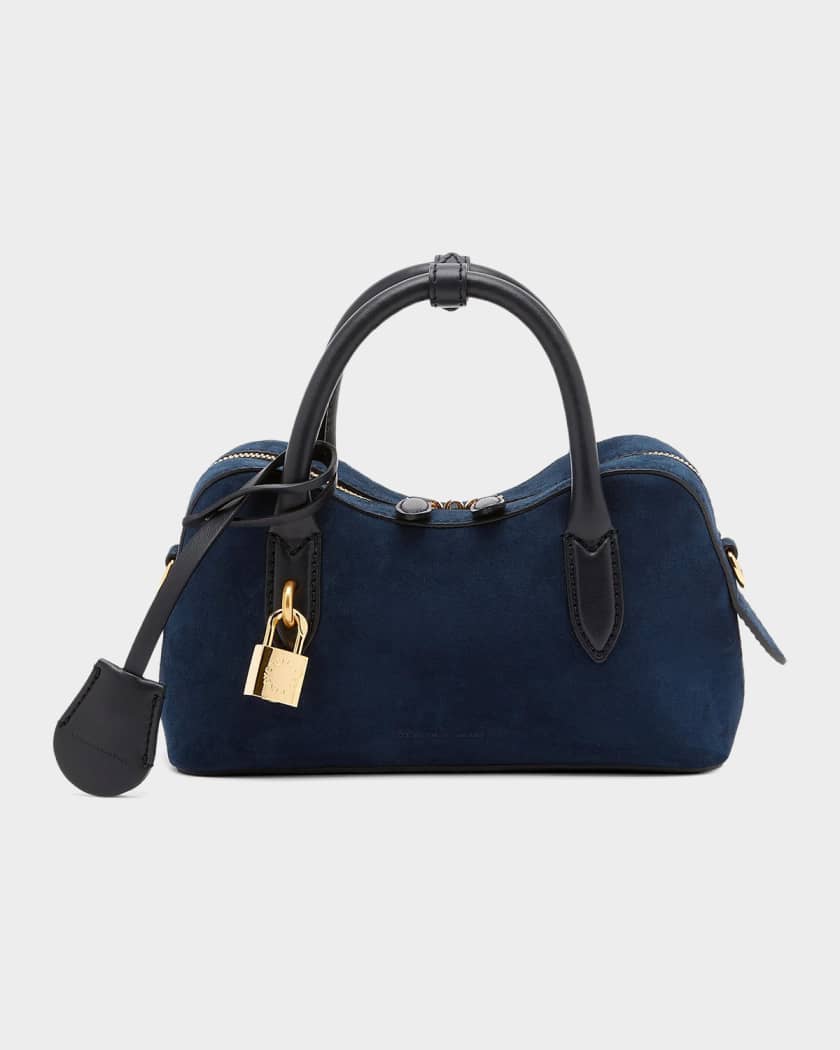 Stella McCartney Ryder Vegan Suede Top-Handle Bag | Neiman Marcus