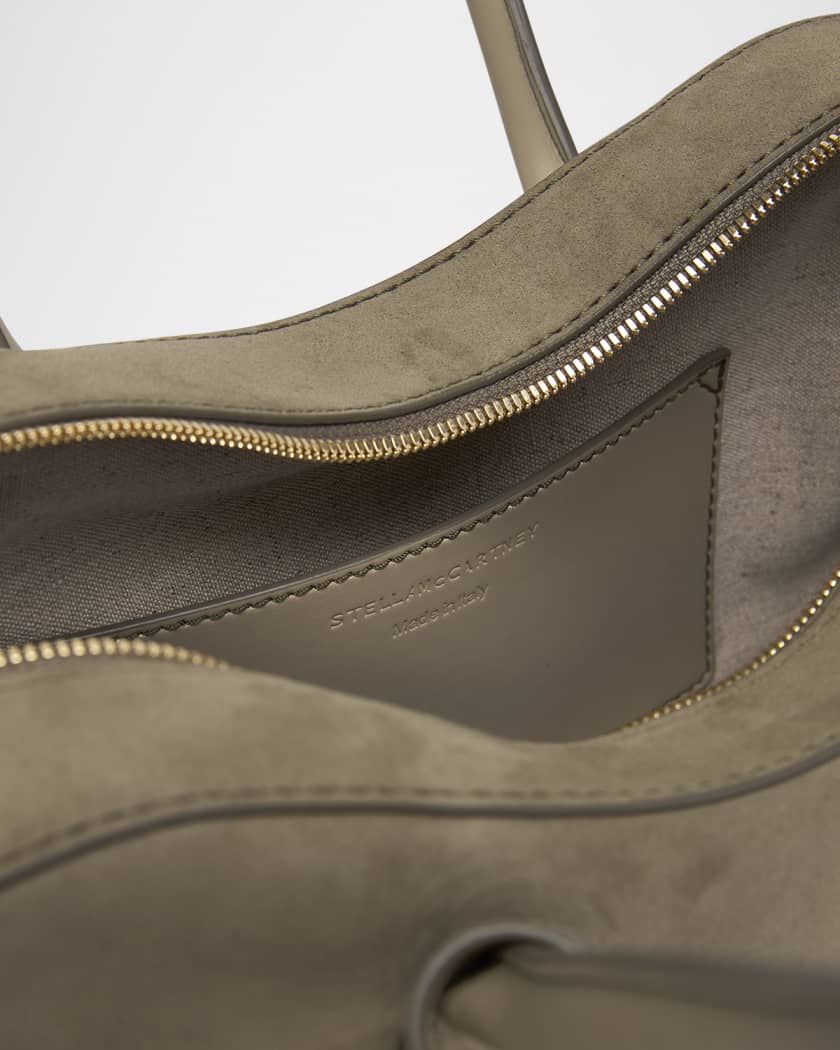 Zip Alter Suede Shoulder Bag