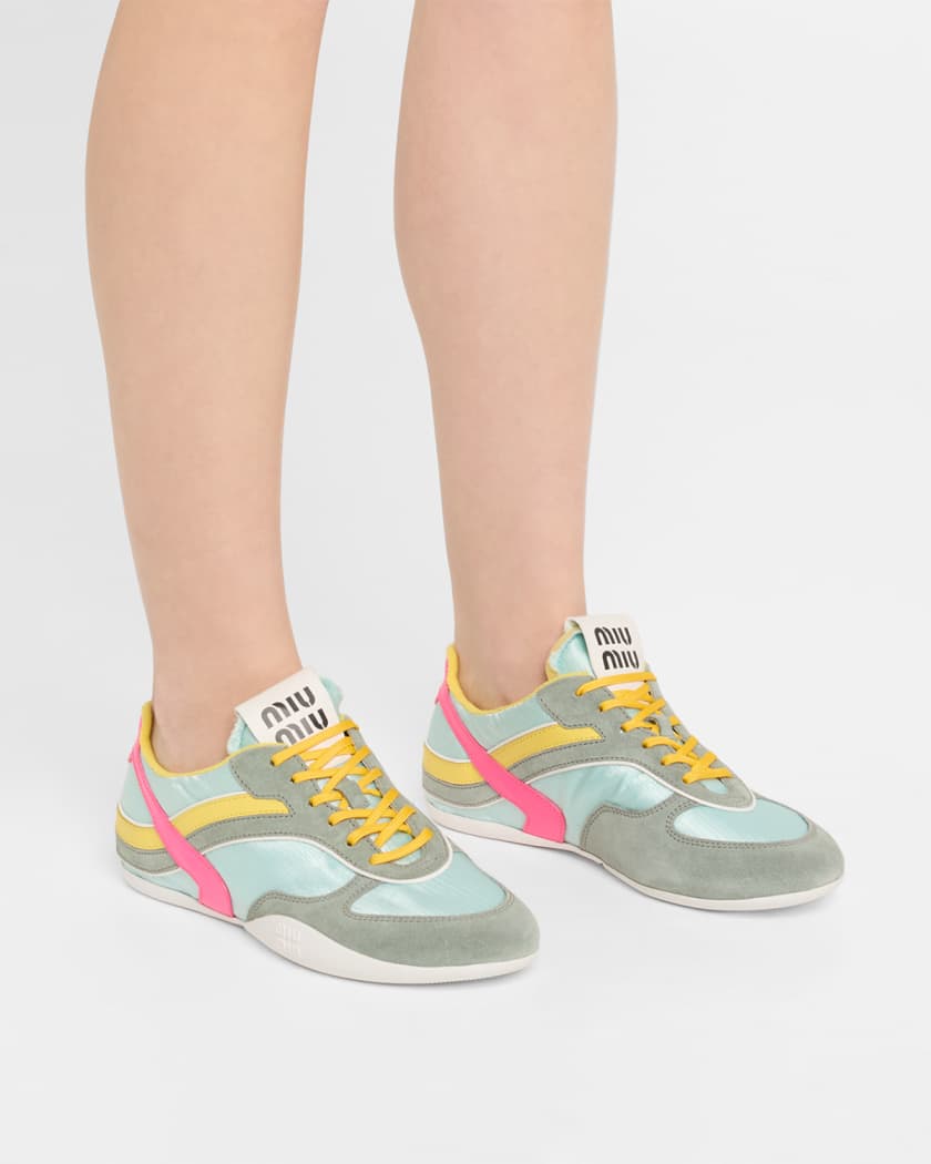 Colorblock Nylon Tech Runner Sneakers