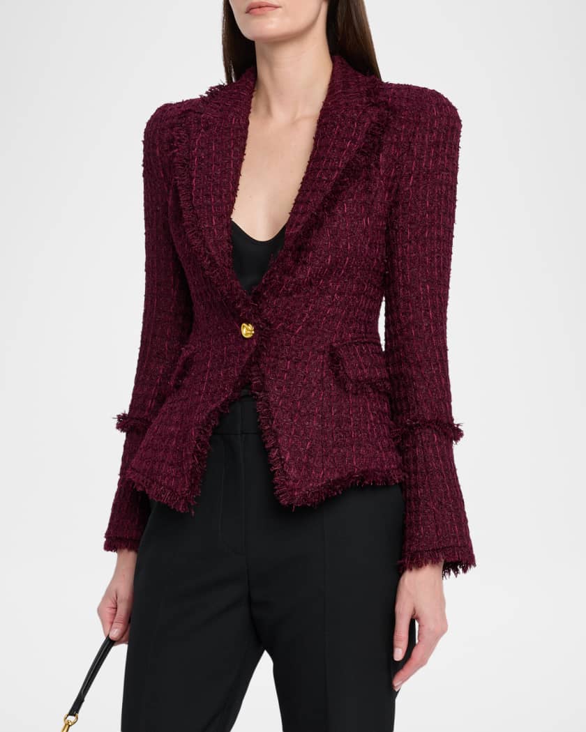 Kaisley Waffle Tweed Blazer