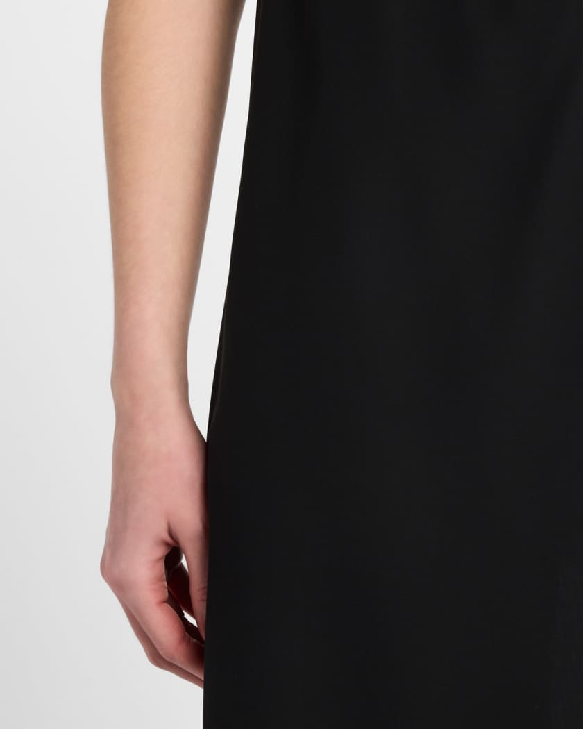 Sleeveless Techno Georgette Maxi Dress
