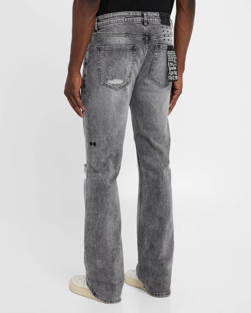 Men's Bronko Smoke Trashed Bootcut Jeans