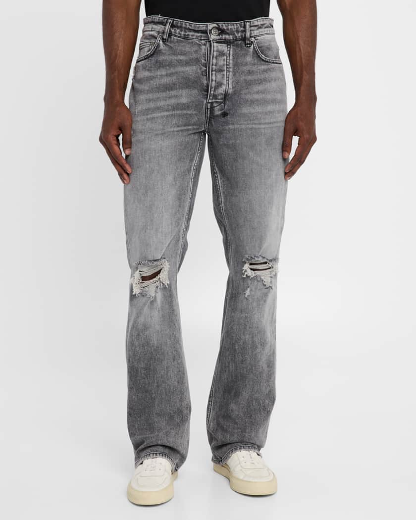 Men's Bronko Smoke Trashed Bootcut Jeans