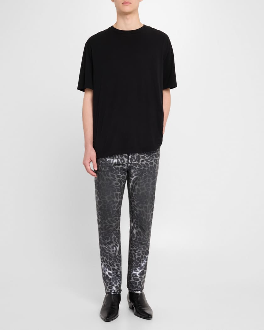 Men's Greyson Leopard Skinny Jeans