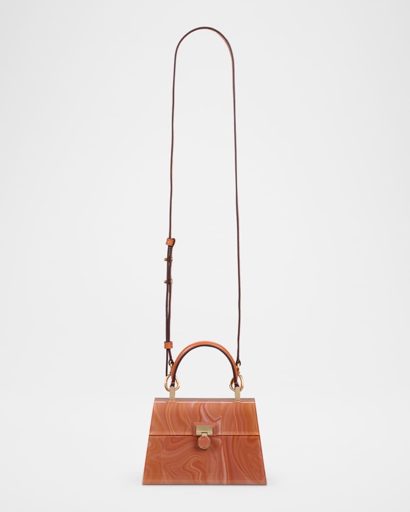 Sybil Nano Marble Acrylic Crossbody Bag