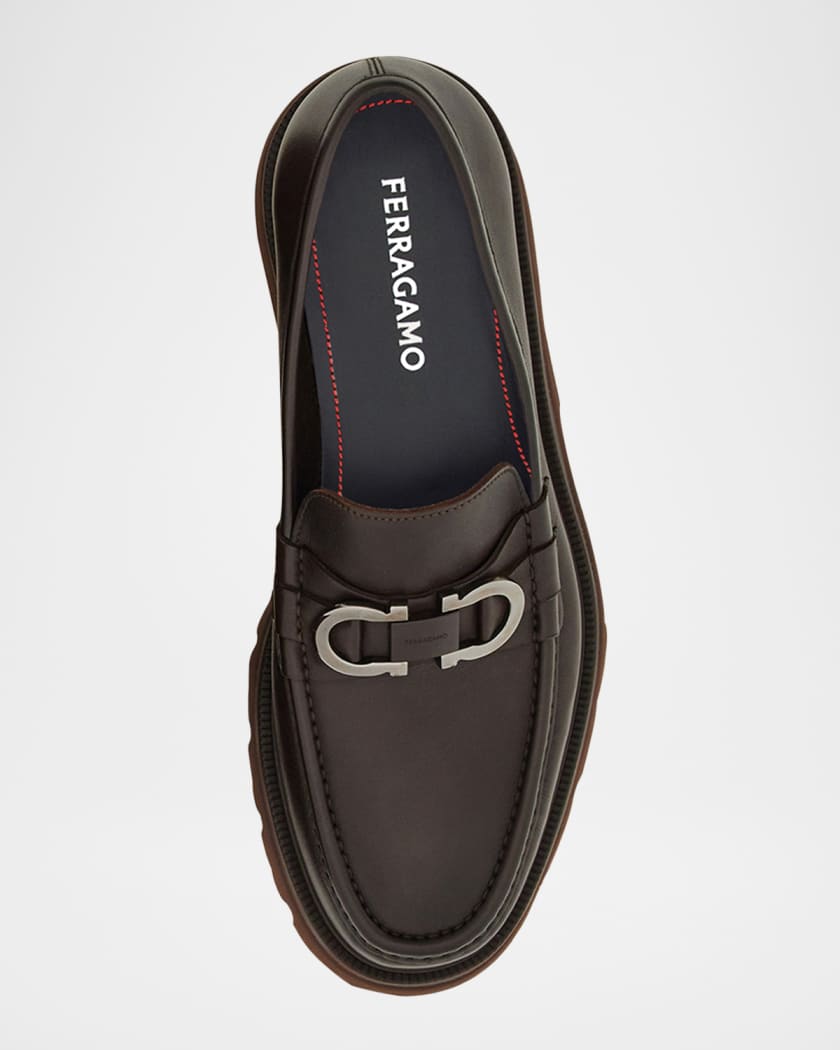 Men's Cocoon Gancini Lug-Sole Moccasin Loafers