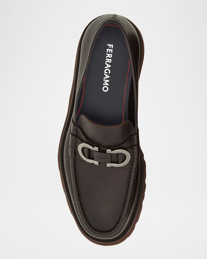 Men's Cocoon Gancini Lug-Sole Moccasin Loafers
