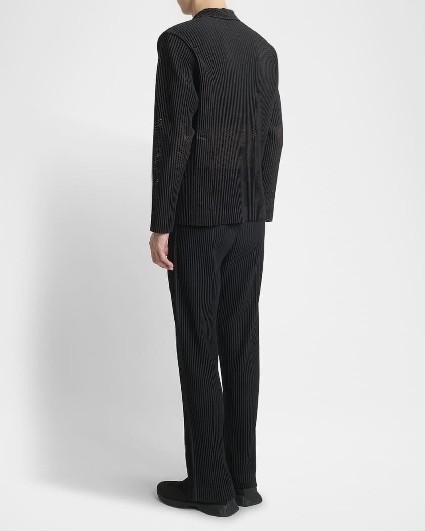 Homme Plisse Issey Miyake Men's Pleated Mesh Blazer | Neiman
