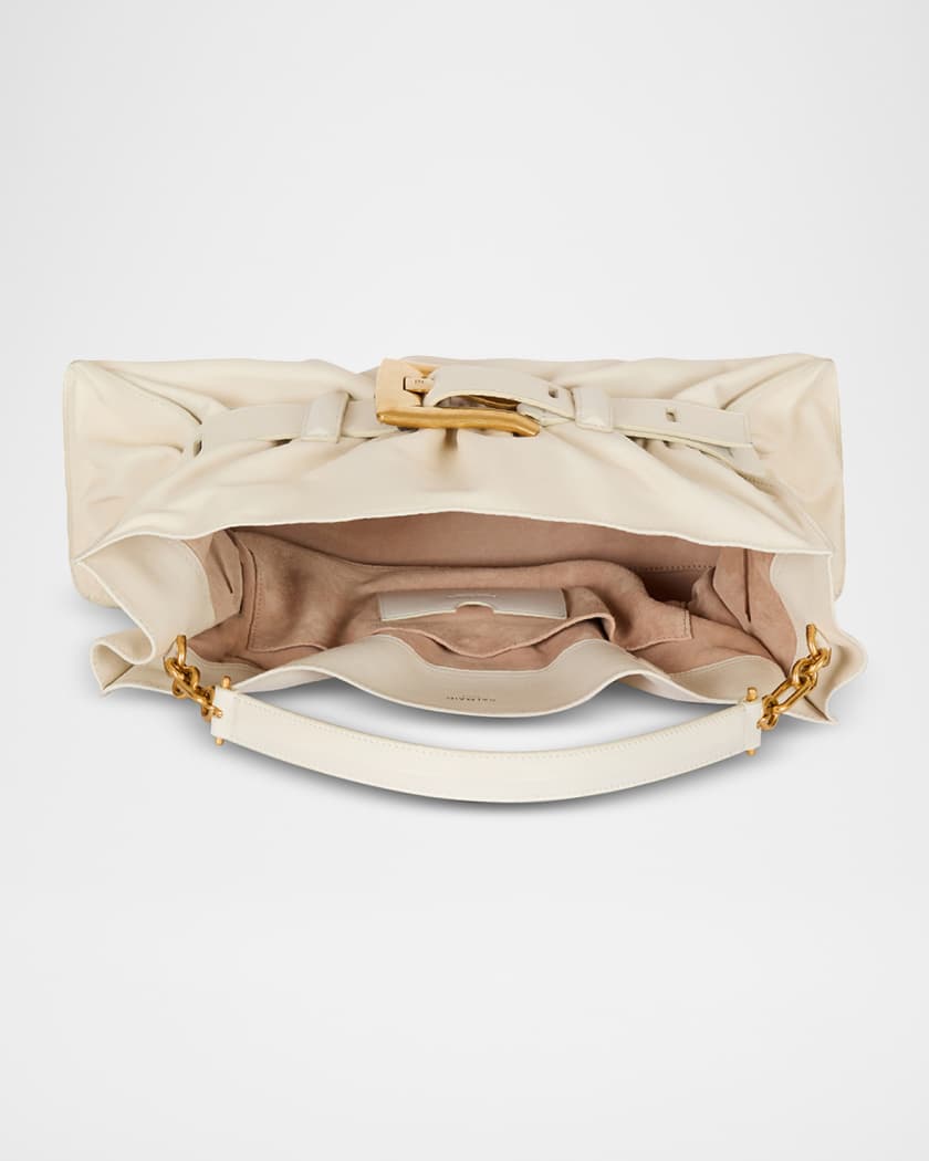 Anthem Medium Buckle Shoulder Bag in Calfskin 