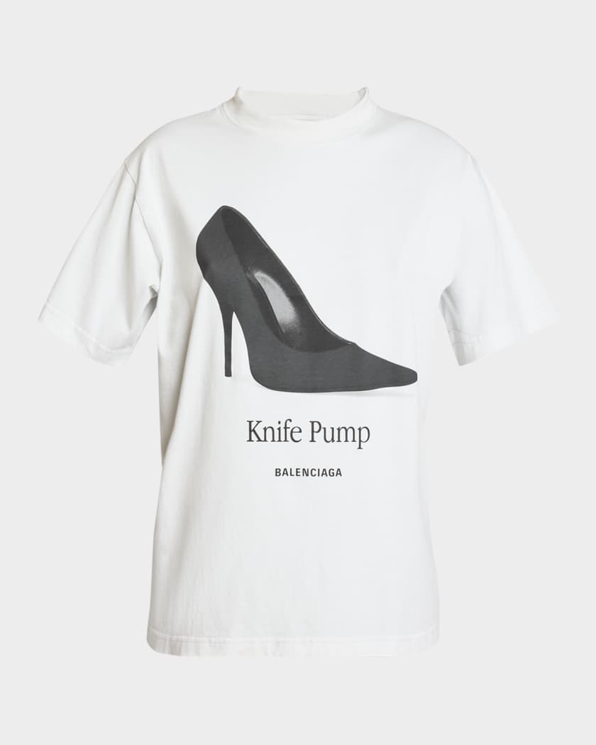 新品 BALENCIAGA Campaign T-Shirt Small Fit Balenciaga Campaign Small Fit T-Shirt in Black & White | FWRD