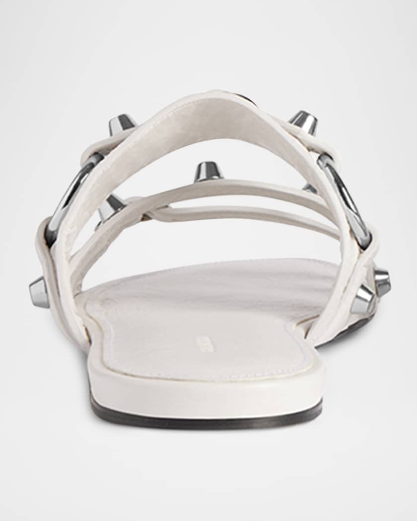 BALENCIAGA City Leather Triple-Band Slide Sandals サンダル Balenciaga City Leather Triple-Band Slide Sandals