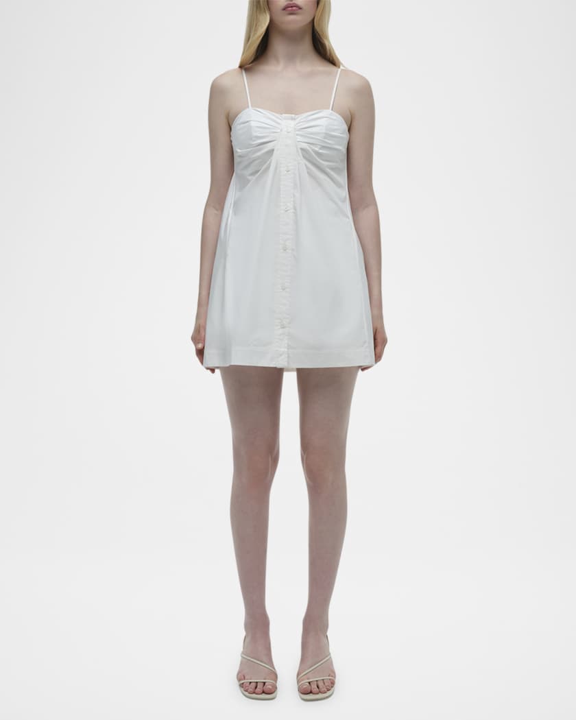 Kendall Sleeveless Button-Front Mini Dress