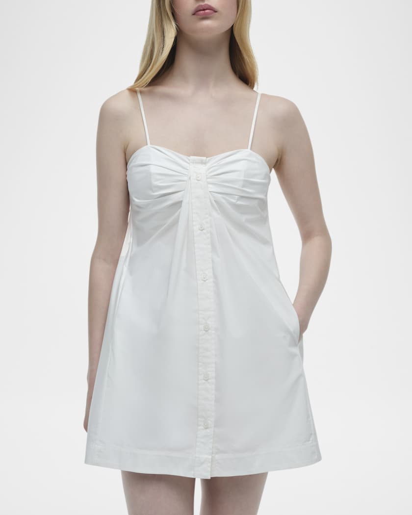 Kendall Sleeveless Button-Front Mini Dress